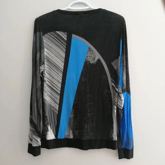 Helmut Lang Fracture Print Jersey Sweater Lightweight Long Sleeve Small - Picture 5 of 17